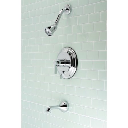 Kingston Brass KB36310NDL Tub and Shower Faucet, Polished Chrome KB36310NDL
